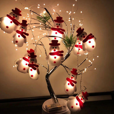 10LED Snowman String Lights Christmas Tree Decor Garland Lights Christmas Ornaments Christmas Decorations Navidad Natal New Year - Luxmartds