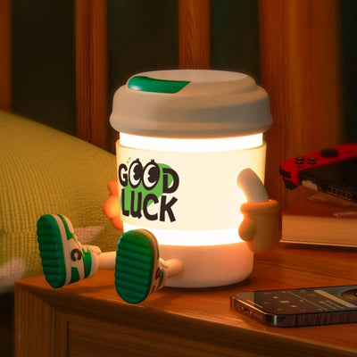 Bedroom Bedside Lamp Birthday Holiday Gifts Bedroom Decoration LED Coffee Night Light Cartoon Ornaments - Luxmartds